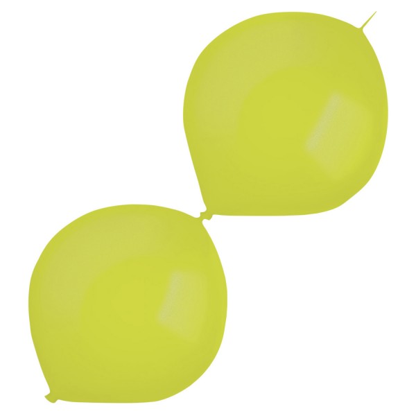 50 metallic garland balloons light green 30cm