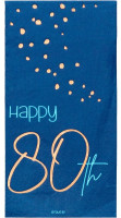 80th birthday 10 napkins Elegant blue