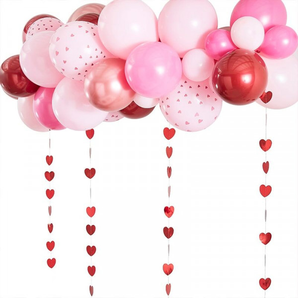 Balloon garland Valentine's Day
