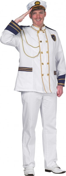 Disfraz de capitán de barco de ensueño para hombre