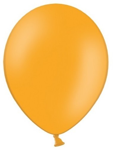 10 party star balloons orange 30cm