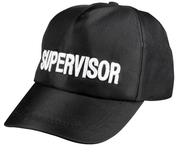 Zwarte supervisor cap 2