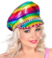 Vista previa: Sombrero rockero arcoíris