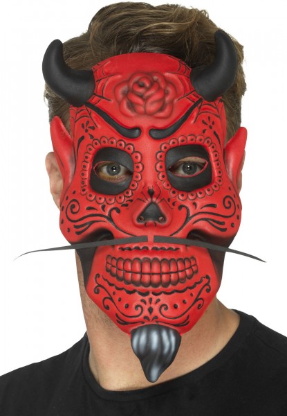 Day Of The Dead Devil Mask