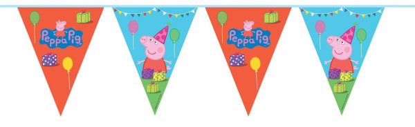 Chaîne de fanion d'anniversaire Peppa Pig 10m