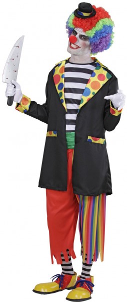 Scary horror clown men costume