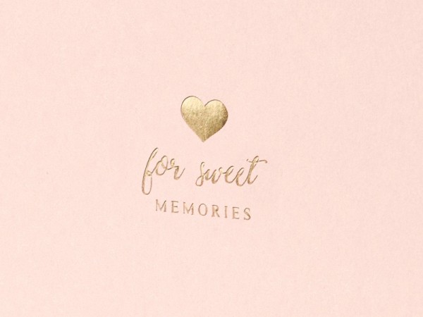 Gastenboek For Sweet Memories roze 20,5 cm 3