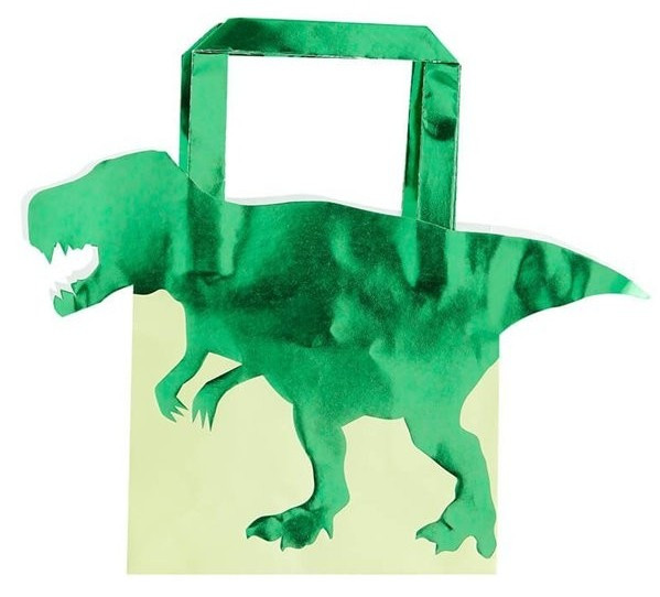 5 borse regalo dinosauro
