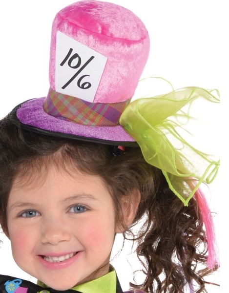 Wonderland hatter girl costume pink