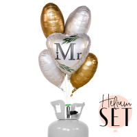 Vorschau: Mr. Ballonbouquet-Set mit Heliumbehälter