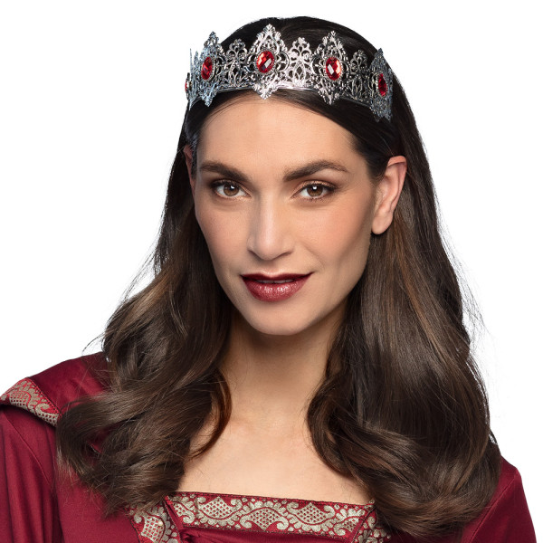 Royal Princess Tiara silver-red