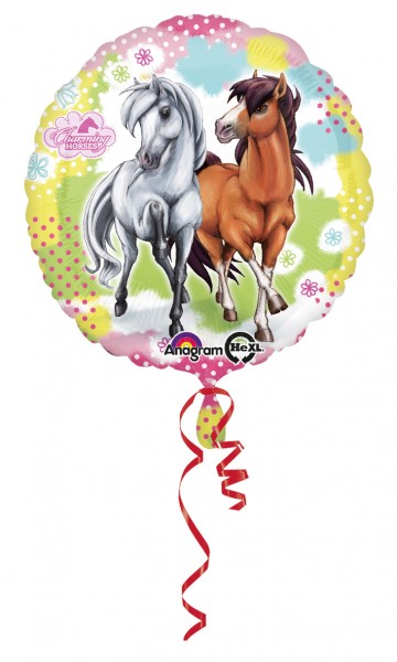 Folienballon Liebenswerte Pferde-Familie 2
