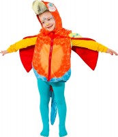 Oversigt: Farverig papegøje kostume til børn