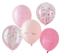 Vorschau: 5 Pinky Winky Ballons 30cm