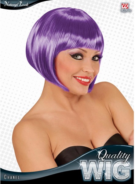 Parrucca da donna Gaudy Purple Bob 2