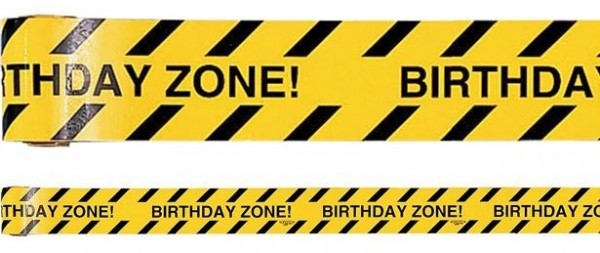 Achtung Birthday Zone Absperrband 13m