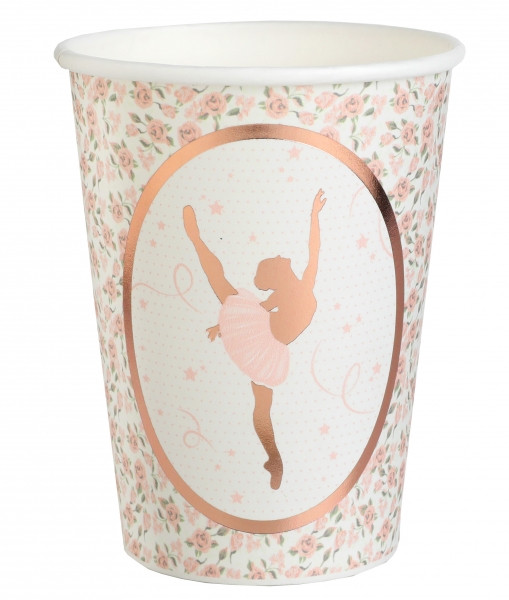 10 ballerina paper cups Arabesque 270ml