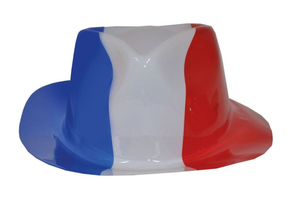 Chapeau en plastique aux couleurs de la France
