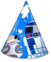 6 cappelli da party Star Wars Force BB8 e R2D2