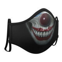Preview: Mouth nose mask horror clown for adults