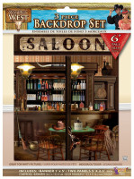 Western Saloon Wandbild Set
