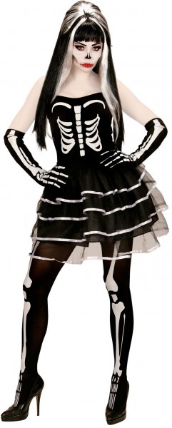 Skelett-Lady Hanna Kostüm 3