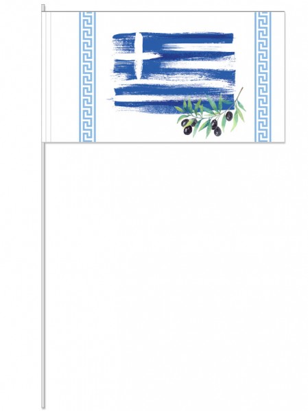 10 flag papierowych Grecji 39 cm