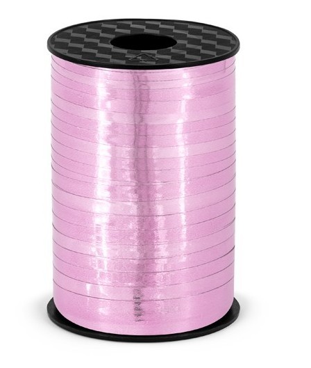 225m ribbon Hong Kong metallic pink
