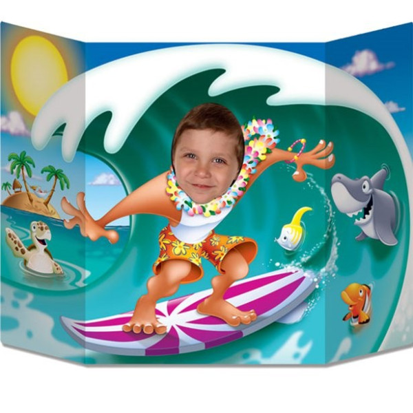 King of Waves Surfer Photo Wall 64cm