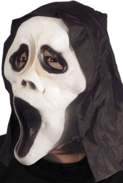 Screaming Face Horror Mask With Hood