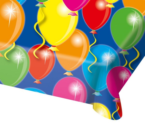 Compleanno di palloncini a tovaglia 130 x 180 cm