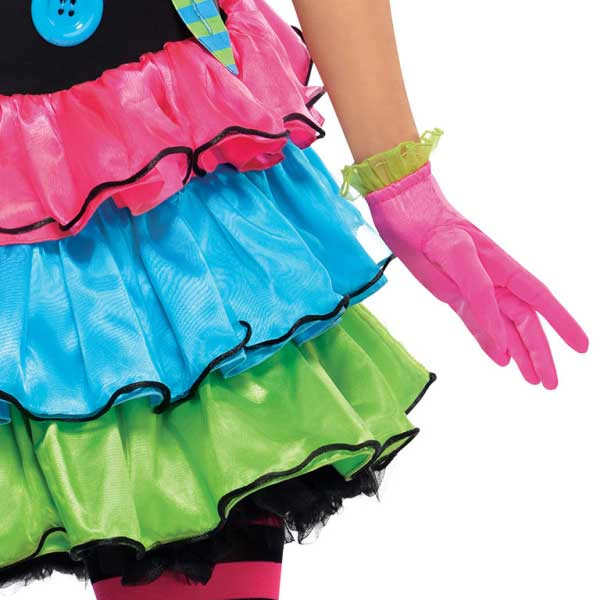 Costume da clown colorato per bambina 2