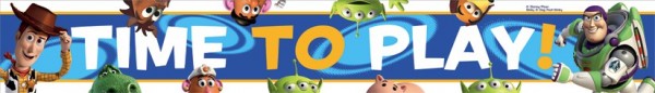 Toy Story Power Time To Play Banner 90cm