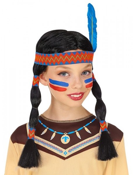 Indian wig small feather