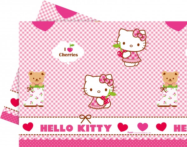 Hello Kitty Sweet Cherry Tischdecke 120 x 180cm