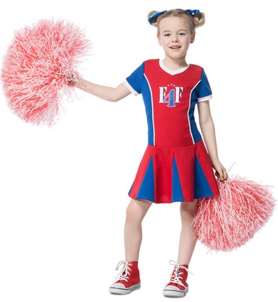Cheerleader girl child costume