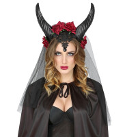 Demons bride horns with veil