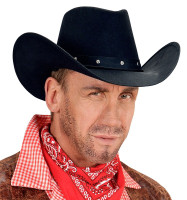 Anteprima: Cappello Cowboy nero con borchie
