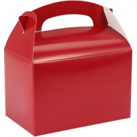 Pudełko prostokątne czerwone 15cm