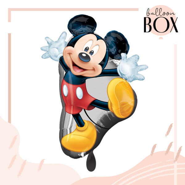 XL Heliumballon in der Box 3-teiliges Set Mickey