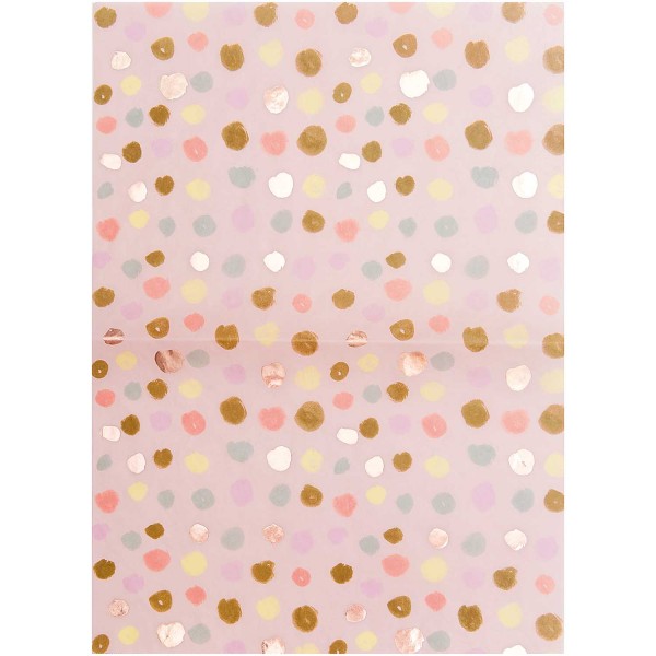 Paper patch paper sheets dots pink 30x42cm