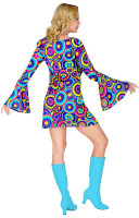 Vista previa: Disfraz colorido de los 70 para mujer