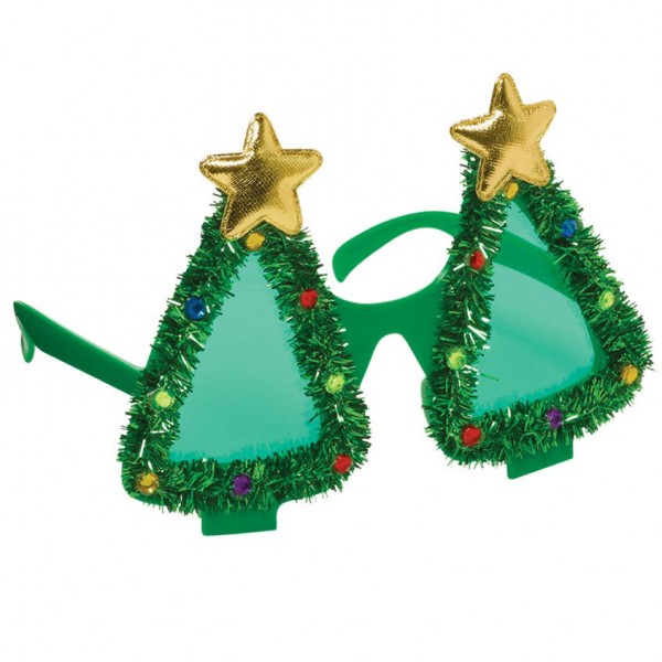 Funny Christmas tree glasses
