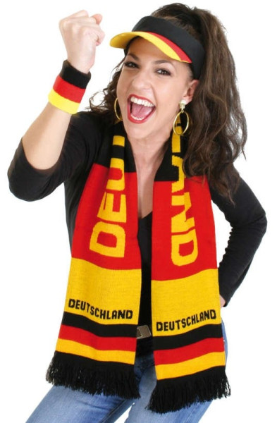 Germany fan knitted scarf