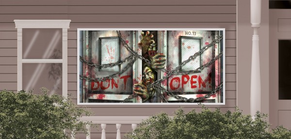 Horror Mansion Zombie Banner 2