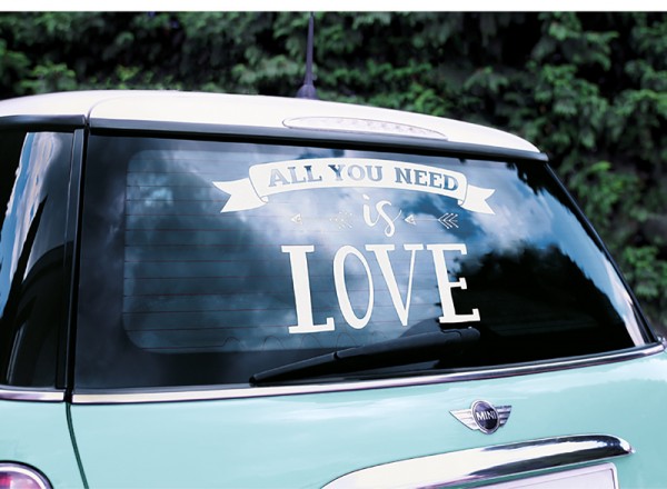 All you need is love bumper sticker