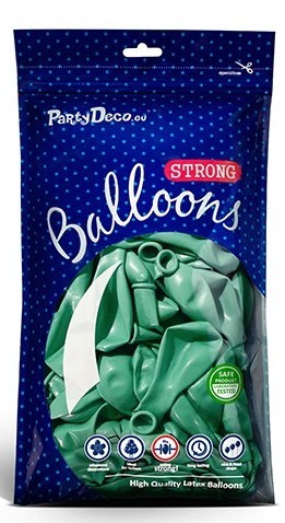 100 palloncini metallici Partystar acquamarina 12 cm 2