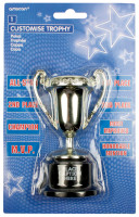 Cerimonia di premiazione Trofeo d'oro con adesivi per etichettatura 12cm
