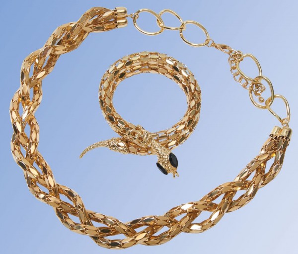 Golden Cleopatra jewelry set