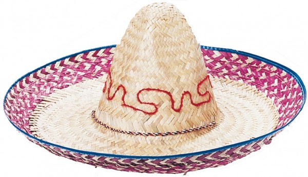 Sombrero avec détails violet-bleu 45cm